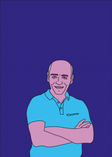 Robert, Truck Driver, Appenzell, Switzerland (Illustration: Shiwen Sven Wang).